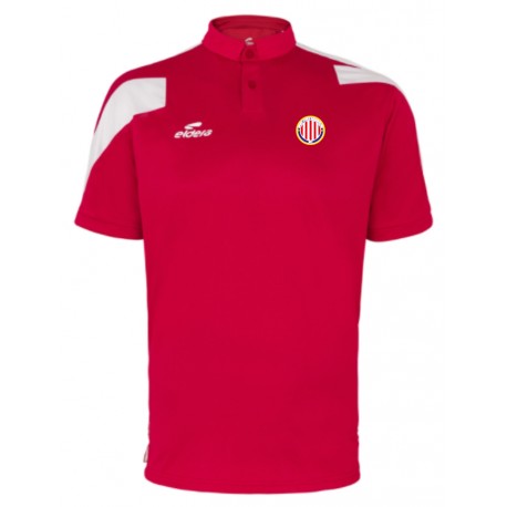 Polo ACTION Rouge/Blanc + Logo club